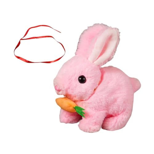 AWHAO Elektronisches Kaninchenspielzeug Kinderzimmerzimmer Dekor Weiche Sammlerplüschspielzeug Plüsch Spielzeug für Familienkinder Party, Rosa AWHAO Elektronisches Kaninchenspielzeug Kinderzimmerzimmer Dekor Weiche Sammlerplüschspielzeug Plüsch Spielzeug für Familienkinder Party, Rosa von AWHAO