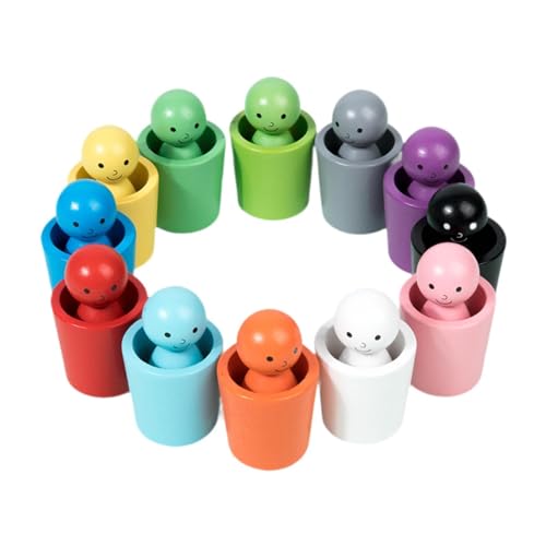 ＡＷＨＡＯ Farbsortierung Matching Cups Spiel Frühpädagogisch für Jungen Und Mädchen von ＡＷＨＡＯ