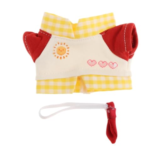 AWHAO Figur Freizeithemd Machen Sie Ihre Eigenen Puppen, Foto Requisiten für Kinder, Pädagogisches DIY mit Krawattenkostümen für 17 cm, Gelbes Gitter AWHAO Figur Freizeithemd Machen Sie Ihre Eigenen Puppen, Foto Requisiten für Kinder, Pädagogisches DIY mit Krawattenkostümen für 17 cm, Gelbes Gitter von AWHAO