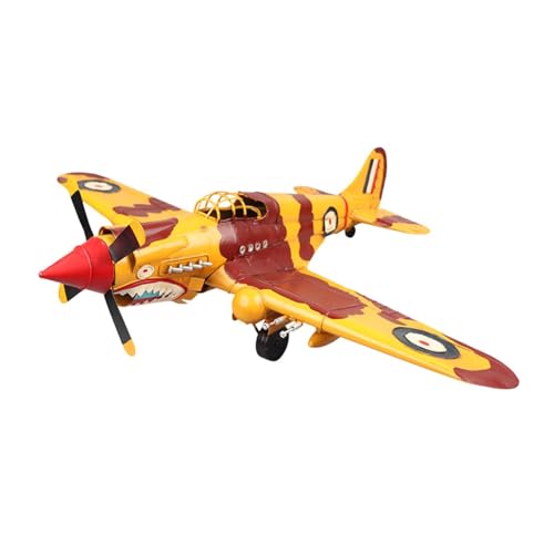 AWHAO Flugzeugmodell Aus Metall, Sammlerflugzeugmodell, Kampfflugzeugmodell für Schlafzimmer, TV Schrank, Heimregal, Wohnzimmer, Gelb AWHAO Flugzeugmodell Aus Metall, Sammlerflugzeugmodell, Kampfflugzeugmodell für Schlafzimmer, TV Schrank, Heimregal, Wohnzimmer, Gelb von AWHAO