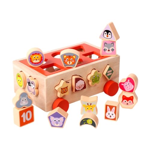 AWHAO Form Sorter Toys Holzstapelblöcke für Geburtstagsgeschenke Jungen Mädchen AWHAO Form Sorter Toys Holzstapelblöcke für Geburtstagsgeschenke Jungen Mädchen von AWHAO