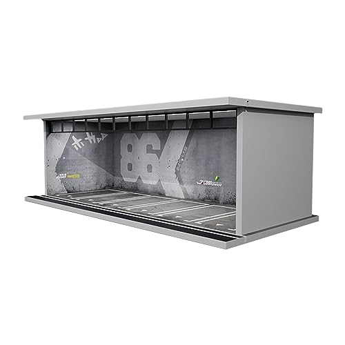 AWHAO Garagenvitrine, Parkplatz für Modellautos Im Maßstab 1:64, Vitrine für Die Garage Aus Druckguss, Parkplatz mit Licht für Autos, Graffiti AWHAO Garagenvitrine, Parkplatz für Modellautos Im Maßstab 1:64, Vitrine für Die Garage Aus Druckguss, Parkplatz mit Licht für Autos, Graffiti von AWHAO