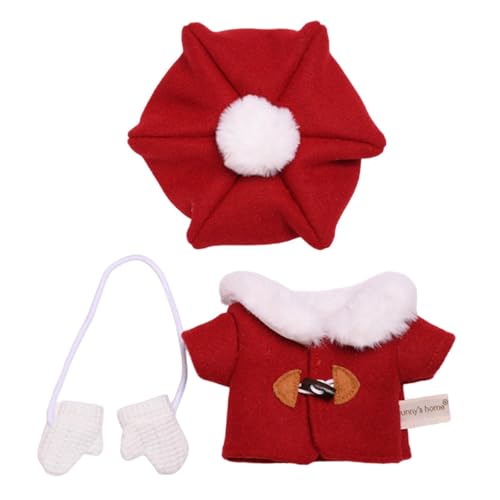 AWHAO Gefüllte Puppenmantelkleidung für Kindergeburtstagsgeschenk mit Hut für 7,87 Zoll Puppe AWHAO Gefüllte Puppenmantelkleidung für Kindergeburtstagsgeschenk mit Hut für 7,87 Zoll Puppe von AWHAO
