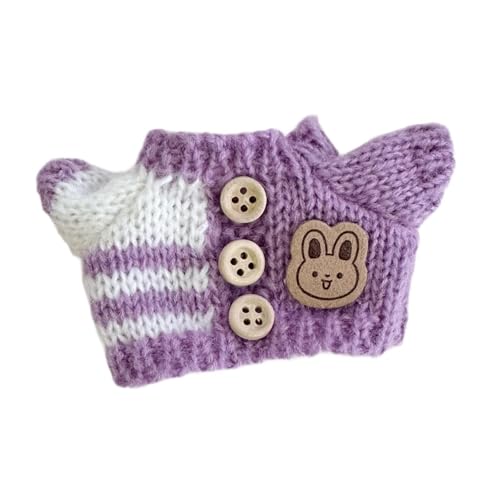 ＡＷＨＡＯ Gefüllter Puppenpullover, Machen Sie Ihre Eigene Puppe für Kleine Mädchen, Plüschpuppenpullover für 6,69'' Puppe, Lila von ＡＷＨＡＯ