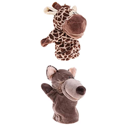 AWHAO Handpuppenspielzeug für Kinder, Giraffe Und Wolf, mit Funktionierendem Mund für Fantasievolles Spielen, wie beschrieben AWHAO Handpuppenspielzeug für Kinder, Giraffe Und Wolf, mit Funktionierendem Mund für Fantasievolles Spielen, wie beschrieben von AWHAO