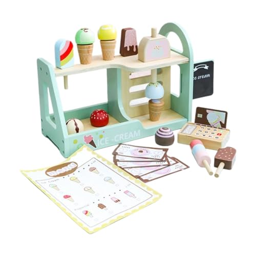 ＡＷＨＡＯ Hölzerne Eiscreme Gegenspielset EIS Am Vorschule Lerneis von ＡＷＨＡＯ