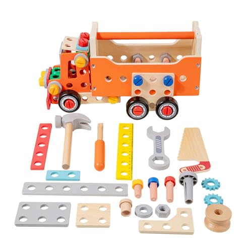 AWHAO Holz Kinder Werkzeug Set BAU Spielzeug Werkzeug Warenkorb Lustige Kreative Auto AWHAO Holz Kinder Werkzeug Set BAU Spielzeug Werkzeug Warenkorb Lustige Kreative Auto von AWHAO