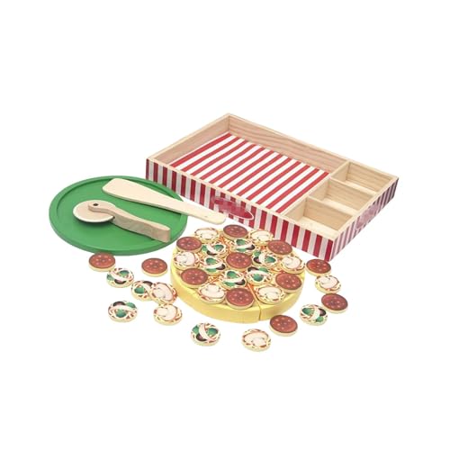AWHAO Holz Simulierte Pizza Spielzeug Einfach Tragen AWHAO Holz Simulierte Pizza Spielzeug Einfach Tragen von AWHAO