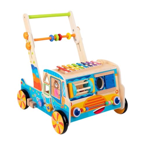ＡＷＨＡＯ Holz Spielzeug mit Blöcken Activity Center Gehhilfe Spielzeug Geschenke Bildung von ＡＷＨＡＯ