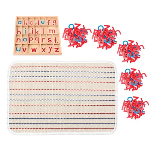 AWHAO Holzbuchstaben, Bewegliches Alphabet, Lesen mit Box, Buchstabenmatten für Vorschulkinder, 3 4 5 Jahre Alte Mädchen, Geschenke, 5 Pakete Buchstaben AWHAO Holzbuchstaben, Bewegliches Alphabet, Lesen mit Box, Buchstabenmatten für Vorschulkinder, 3 4 5 Jahre Alte Mädchen, Geschenke, 5 Pakete Buchstaben von AWHAO