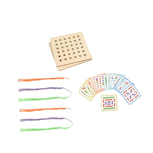 AWHAO Holzfädelspielzeug Zum Schnüren von Formen Als Geburtstagsgeschenk für AWHAO Holzfädelspielzeug Zum Schnüren von Formen Als Geburtstagsgeschenk für von AWHAO