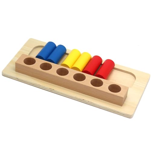 ＡＷＨＡＯ Holzkastenzylinder Rätsel Frühes Bildungsspielzeug Handy Eye Koordination von ＡＷＨＡＯ