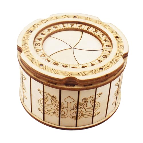 ＡＷＨＡＯ Holzpuzzle Box Mechanische 3D Sequentispuzzle Nicht Zusammengebautes Schatzkasten von ＡＷＨＡＯ
