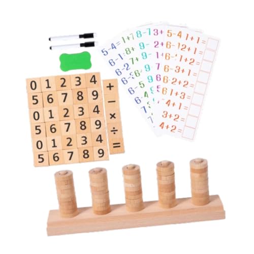 AWHAO Holzspielzeug Zum Zählen von Zahlen, Stapelgeschenk für Kleinkinder, Jungen, Mädchen, Klassenzimmer AWHAO Holzspielzeug Zum Zählen von Zahlen, Stapelgeschenk für Kleinkinder, Jungen, Mädchen, Klassenzimmer von AWHAO