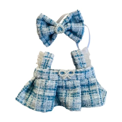 AWHAO Hosenträgerrock für Plüschpuppen. Machen Sie Ihre Eigenen Puppen. Modekleidung. DIY Kostüme. Verkleiden Sie Sich mit Haar Accessoire für 6,69 Zoll Pup, Blau AWHAO Hosenträgerrock für Plüschpuppen. Machen Sie Ihre Eigenen Puppen. Modekleidung. DIY Kostüme. Verkleiden Sie Sich mit Haar Accessoire für 6,69 Zoll Pup, Blau von AWHAO