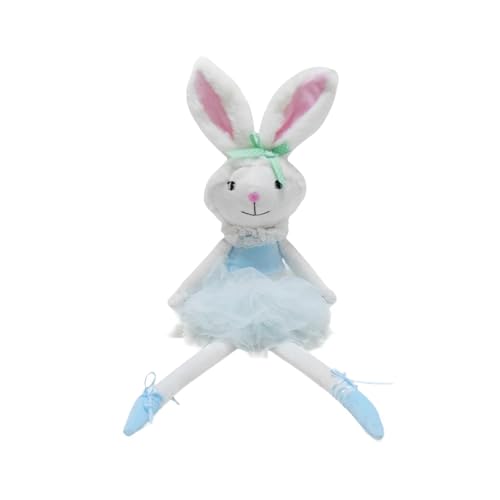 AWHAO Kaninchenpuppe, Tierverzier, Kaninchenspielzeug, Stoffstatue für Das Partybüro, Blau AWHAO Kaninchenpuppe, Tierverzier, Kaninchenspielzeug, Stoffstatue für Das Partybüro, Blau von AWHAO