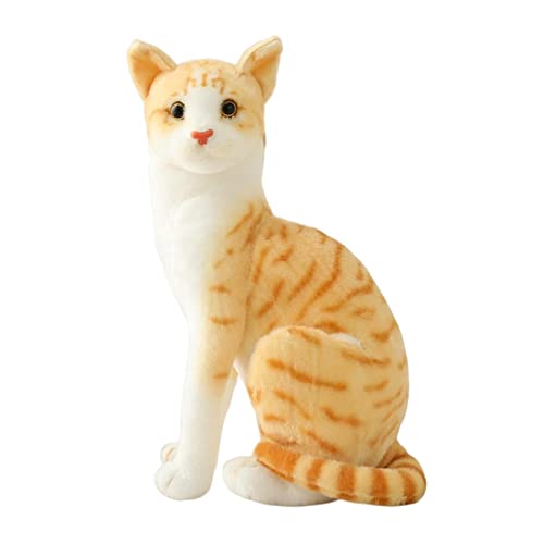 AWHAO Katzen Plüschtier für Kinderzimmer, Kuscheltier für Kinder, 32 cm orangefarbene Katze AWHAO Katzen Plüschtier für Kinderzimmer, Kuscheltier für Kinder, 32 cm orangefarbene Katze von AWHAO