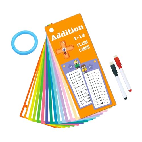 ＡＷＨＡＯ Kids Math Learning Addition Flash Karten Frühentwicklung für Geschenkklassenzimmer von ＡＷＨＡＯ