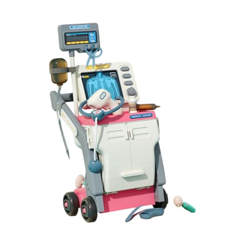 AWHAO Kinder Arztset mit Trolley für Rollenspiele Und Lernen, Rosa AWHAO Kinder Arztset mit Trolley für Rollenspiele Und Lernen, Rosa von AWHAO