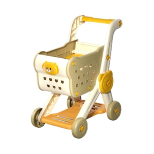 AWHAO Kinder Einkaufswagen, Spielzeug, Einkaufswagen, Spielzeug, Lustig, Frühpädagogisch, Supermarkt Handwagen, Trolley Spielset für Baby Geburtstagsgeschen, Gelb AWHAO Kinder Einkaufswagen, Spielzeug, Einkaufswagen, Spielzeug, Lustig, Frühpädagogisch, Supermarkt Handwagen, Trolley Spielset für Baby Geburtstagsgeschen, Gelb von AWHAO