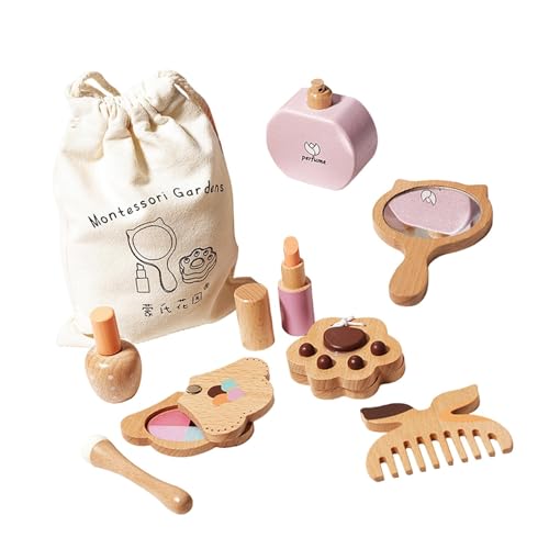 ＡＷＨＡＯ Kinder Make Up Kit Holz Kinder Eitelkeits Set für Kleine Mädchen Geburtstagsgeschenke von ＡＷＨＡＯ
