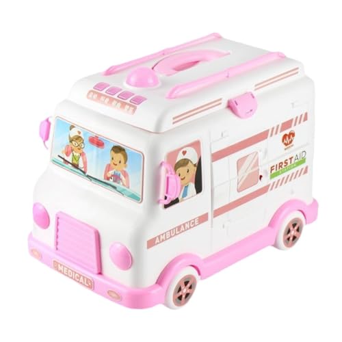 AWHAO Kinder Rettungswagen Arzt Set, Pädagogisches Arzt Set, Tragbar, Motorische Fähigkeiten, Rollenspiel für Kinder Im Alter von 3, 4, 5 Jahren, Geschenk, Rosa AWHAO Kinder Rettungswagen Arzt Set, Pädagogisches Arzt Set, Tragbar, Motorische Fähigkeiten, Rollenspiel für Kinder Im Alter von 3, 4, 5 Jahren, Geschenk, Rosa von AWHAO