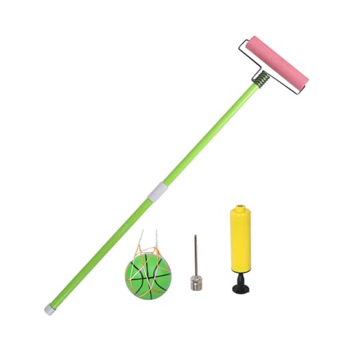 AWHAO Kinder Rolling Ball Spielzeug, Trainingsausrüstung, Entwicklung von Motorischen Fähigkeiten mit Ball Und Pumpe, Stangenspiel Kit, Aktivitätsschubspie, GrÜn AWHAO Kinder Rolling Ball Spielzeug, Trainingsausrüstung, Entwicklung von Motorischen Fähigkeiten mit Ball Und Pumpe, Stangenspiel Kit, Aktivitätsschubspie, GrÜn von AWHAO