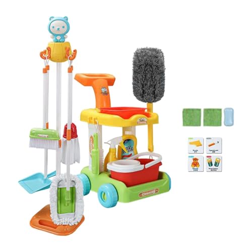 ＡＷＨＡＯ Kinderreinigung Spielset Täuscht Spielen Haushalts Kleinkinder Spielzeug Sauberer Set Und Reinigungsset für Kinder Im Alter von 3 Jahren, Kinde, 35 Stück von ＡＷＨＡＯ