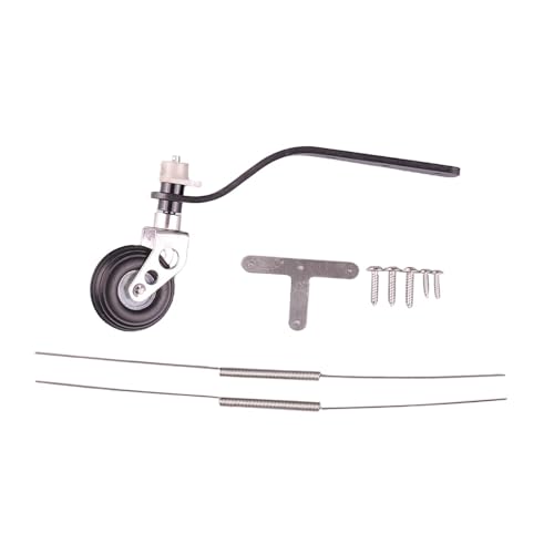 AWHAO Kohlefaser Fahrwerks Spornrad Set mit Schrauben, 1,25 Zoll Radteile Kits für Erwachsene für Flugzeugmodelle, 26 Cc AWHAO Kohlefaser Fahrwerks Spornrad Set mit Schrauben, 1,25 Zoll Radteile Kits für Erwachsene für Flugzeugmodelle, 26 Cc von AWHAO