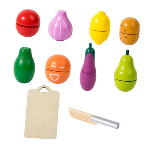 AWHAO Lebensmittel Spielset, Farbanpassung, Hand Auge Koordination, Küchenzubehör für 1–3 Jahre Alte Kinder, 10 Stück AWHAO Lebensmittel Spielset, Farbanpassung, Hand Auge Koordination, Küchenzubehör für 1–3 Jahre Alte Kinder, 10 Stück von AWHAO