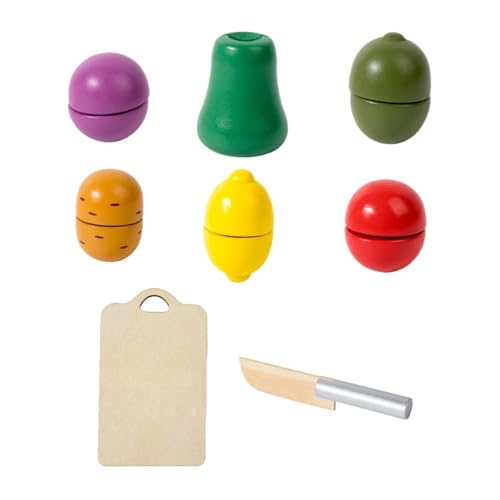 AWHAO Lebensmittel Spielset, Farbanpassung, Hand Auge Koordination, Küchenzubehör für 1–3 Jahre Alte Kinder, 8 Stück AWHAO Lebensmittel Spielset, Farbanpassung, Hand Auge Koordination, Küchenzubehör für 1–3 Jahre Alte Kinder, 8 Stück von AWHAO
