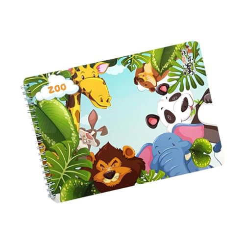 AWHAO Leises Aktivitätsbuch, Stickerbuch, Partygeschenke, Tragbares Lernspielzeug für Vorschulkinder, Geburtstagsgeschenke für Kinder, Zoo AWHAO Leises Aktivitätsbuch, Stickerbuch, Partygeschenke, Tragbares Lernspielzeug für Vorschulkinder, Geburtstagsgeschenke für Kinder, Zoo von AWHAO