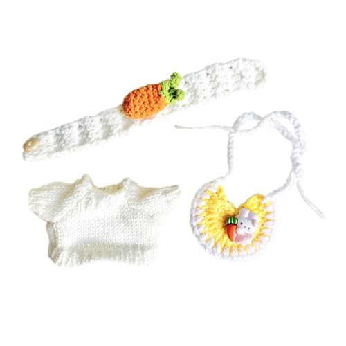 ＡＷＨＡＯ Mädchen Puppenpullover Anhänger, Puppen Outfits, Weiche Dekoration, Foto Requisiten, Anhänger, Puppe, Bezaubernde Anzieh Puppenkleidung für 17 cm Groß, Gelb von ＡＷＨＡＯ