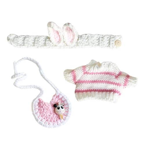 AWHAO Mädchen Puppenpullover Anhänger, Puppen Outfits, Weiche Dekoration, Foto Requisiten, Anhänger, Puppe, Bezaubernde Anzieh Puppenkleidung für 17 cm Groß, Rosa AWHAO Mädchen Puppenpullover Anhänger, Puppen Outfits, Weiche Dekoration, Foto Requisiten, Anhänger, Puppe, Bezaubernde Anzieh Puppenkleidung für 17 cm Groß, Rosa von AWHAO