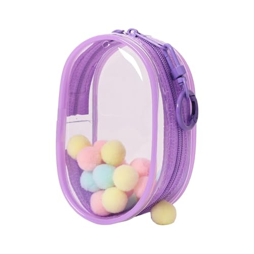 ＡＷＨＡＯ Mini PVC Puppentasche, Tragetasche, Puppen Display Tasche, Tragbare Staubdichte Mini Puppentasche, Puppen Aufbewahrungstasche, Violett von ＡＷＨＡＯ