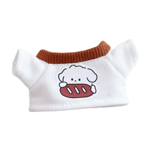 ＡＷＨＡＯ Mini Puppenkleidung, 15 cm, Kostüme, Foto Requisiten, Praktisches DIY Zubehör, Koordination für Kinder, Geburtstagsgeschenk, Süßes Puppenzubehör, T-Shirt von ＡＷＨＡＯ