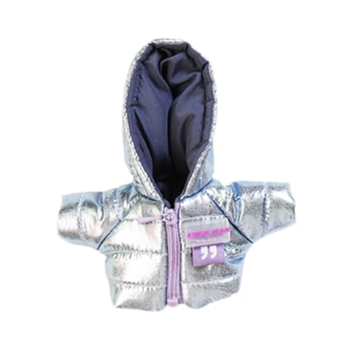 AWHAO Mini Puppenkleidung, Kostümkleidung, Bequem, Warmer Wintermantel für Puppen, Mädchen Puppenkleidung, für Kinder, Anhänger, Puppenmädchen Geschenk, Silber AWHAO Mini Puppenkleidung, Kostümkleidung, Bequem, Warmer Wintermantel für Puppen, Mädchen Puppenkleidung, für Kinder, Anhänger, Puppenmädchen Geschenk, Silber von AWHAO