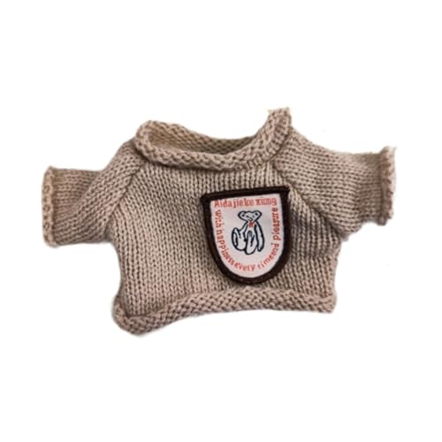 AWHAO Mini Puppenkleidung für 7 Zoll, Mädchenpuppenkleidung, Anziehsachen, Kinderspielzeug, Bezaubernder DIY Puppenpullover, Bequem für Kinder, Weihnachtsge, Braun AWHAO Mini Puppenkleidung für 7 Zoll, Mädchenpuppenkleidung, Anziehsachen, Kinderspielzeug, Bezaubernder DIY Puppenpullover, Bequem für Kinder, Weihnachtsge, Braun von AWHAO