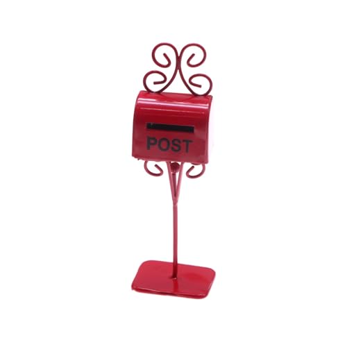 AWHAO Miniatur Puppenhaus Briefkasten, Mini Briefkasten, Mikro Landschafts Puppenhaus Dekor, Hof Accessoire, Miniatur Szenen Requisite, Rot AWHAO Miniatur Puppenhaus Briefkasten, Mini Briefkasten, Mikro Landschafts Puppenhaus Dekor, Hof Accessoire, Miniatur Szenen Requisite, Rot von AWHAO