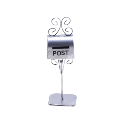 AWHAO Miniatur Puppenhaus Briefkasten, Mini Briefkasten, Mikro Landschafts Puppenhaus Dekor, Hof Accessoire, Miniatur Szenen Requisite, Silber AWHAO Miniatur Puppenhaus Briefkasten, Mini Briefkasten, Mikro Landschafts Puppenhaus Dekor, Hof Accessoire, Miniatur Szenen Requisite, Silber von AWHAO