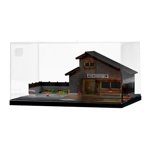 ＡＷＨＡＯ Miniaturmodell des Japanischen Bahnhofs Im Maßstab 1/64, 3D Puzzle, Fotografie Requisiten, Sandtisch Dekor, Stationsmodell von ＡＷＨＡＯ
