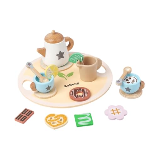 AWHAO Nachmittagstee Set für Kleinkinder, Kleine Mädchen, Spielzeug, Bastelspielzeug, Holz Nachmittagstee Set für Kinder, Blume AWHAO Nachmittagstee Set für Kleinkinder, Kleine Mädchen, Spielzeug, Bastelspielzeug, Holz Nachmittagstee Set für Kinder, Blume von AWHAO