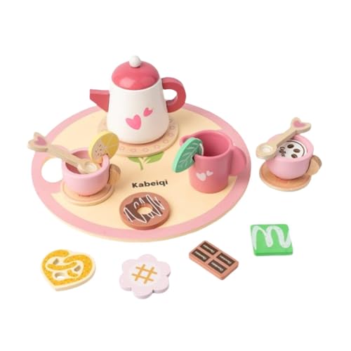 AWHAO Nachmittagstee Set für Kleinkinder, Kleine Mädchen, Spielzeug, Bastelspielzeug, Holz Nachmittagstee Set für Kinder, Herz AWHAO Nachmittagstee Set für Kleinkinder, Kleine Mädchen, Spielzeug, Bastelspielzeug, Holz Nachmittagstee Set für Kinder, Herz von AWHAO