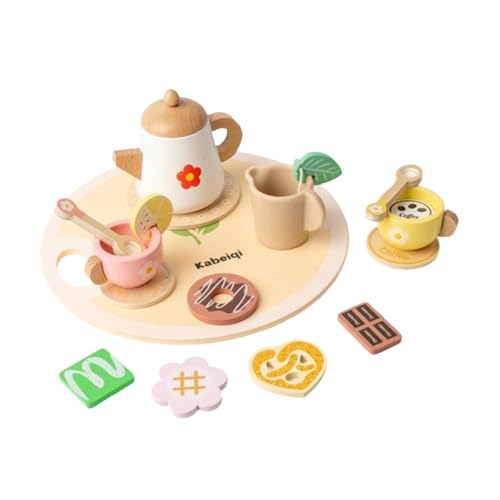 AWHAO Nachmittagstee Set für Kleinkinder, Kleine Mädchen, Spielzeug, Bastelspielzeug, Holz Nachmittagstee Set für Kinder, Stern AWHAO Nachmittagstee Set für Kleinkinder, Kleine Mädchen, Spielzeug, Bastelspielzeug, Holz Nachmittagstee Set für Kinder, Stern von AWHAO