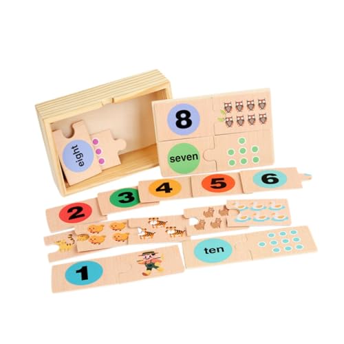 ＡＷＨＡＯ Number Puzzle Karten Mathespiele für Kinder für Kleinkinder Im Alter von 3 Jahren Und Vorschule von ＡＷＨＡＯ