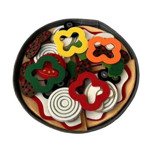 AWHAO Pizza Food Set Educational Toy Täuscht vor, Spiel für Jungen Mädchen Im Alter von 2+ Geschenk AWHAO Pizza Food Set Educational Toy Täuscht vor, Spiel für Jungen Mädchen Im Alter von 2+ Geschenk von AWHAO