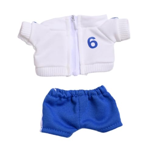 AWHAO Plüschfigur, Sportbekleidung Und Hosen, Sportbekleidungsanzug Set, DIY Flexibilität für Kindergeburtstagsgeschenk. Machen Sie Ihr Eigenes Puppen Puppe, Blaue Hose AWHAO Plüschfigur, Sportbekleidung Und Hosen, Sportbekleidungsanzug Set, DIY Flexibilität für Kindergeburtstagsgeschenk. Machen Sie Ihr Eigenes Puppen Puppe, Blaue Hose von AWHAO