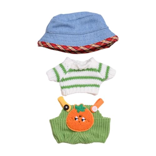 ＡＷＨＡＯ Plüschfigur Pullover Und Hosenträger Overall Outfit. Machen Sie Ihre Eigenen Puppen für 6,69 Zoll Puppen, Jeanshut von ＡＷＨＡＯ