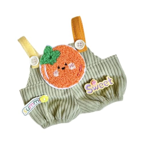 AWHAO Plüschpuppen Hosentenderhosen, Lebendige Entzückende Plüsch Figuren Hosenträger für 7,87 Zoll Puppen, Orange AWHAO Plüschpuppen Hosentenderhosen, Lebendige Entzückende Plüsch Figuren Hosenträger für 7,87 Zoll Puppen, Orange von AWHAO