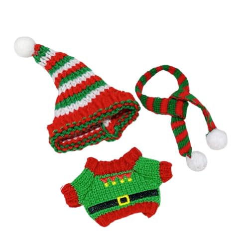AWHAO Plüschpuppen Pullover, Oberteil, Kostüme, Foto Requisiten, DIY Kleidung für Kinder, Geburtstagsgeschenk, Verkleiden Sie Sich mit Mütze Und Schal für 6, Grüner Pullover AWHAO Plüschpuppen Pullover, Oberteil, Kostüme, Foto Requisiten, DIY Kleidung für Kinder, Geburtstagsgeschenk, Verkleiden Sie Sich mit Mütze Und Schal für 6, Grüner Pullover von AWHAO